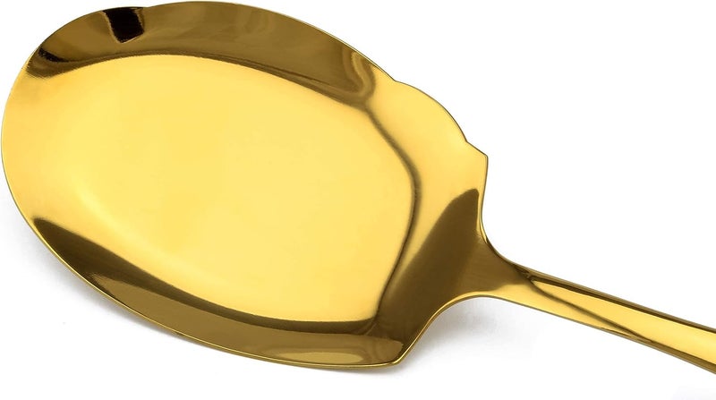 Berger Gold Rice Spoon – 27 cm | Premium Elegant Serving Spoon for Rice, Biryani & Buffet Service - Image 1